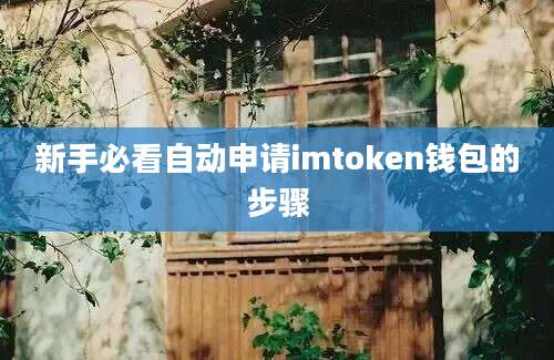 新手必看自动申请imtoken钱包的步骤