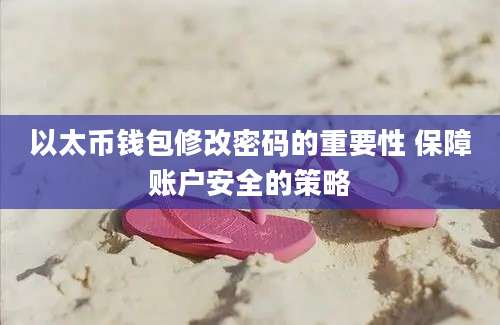 以太币钱包修改密码的重要性 保障账户安全的策略