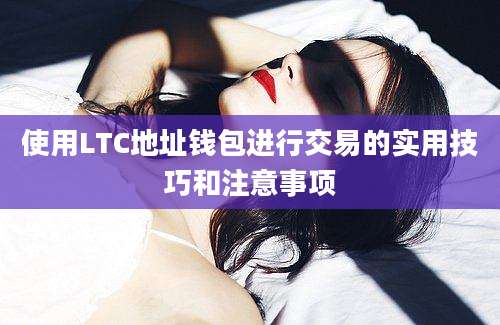 使用LTC地址钱包进行交易的实用技巧和注意事项