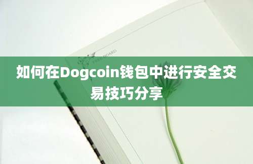 如何在Dogcoin钱包中进行安全交易技巧分享