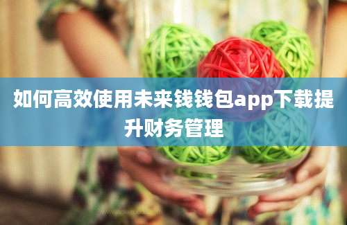 如何高效使用未来钱钱包app下载提升财务管理